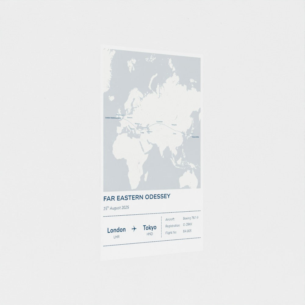 Custom Flight Path Map – Aviation Edition