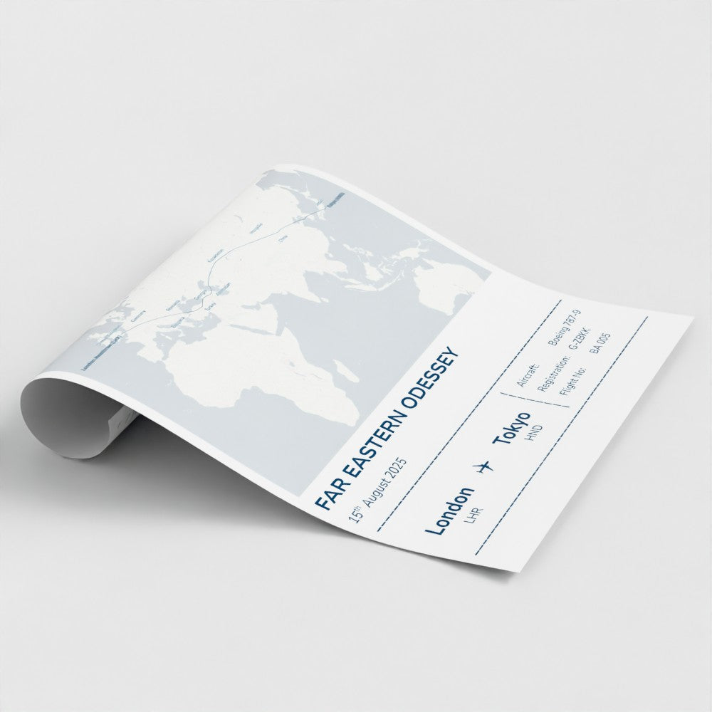 Custom Flight Path Map – Aviation Edition