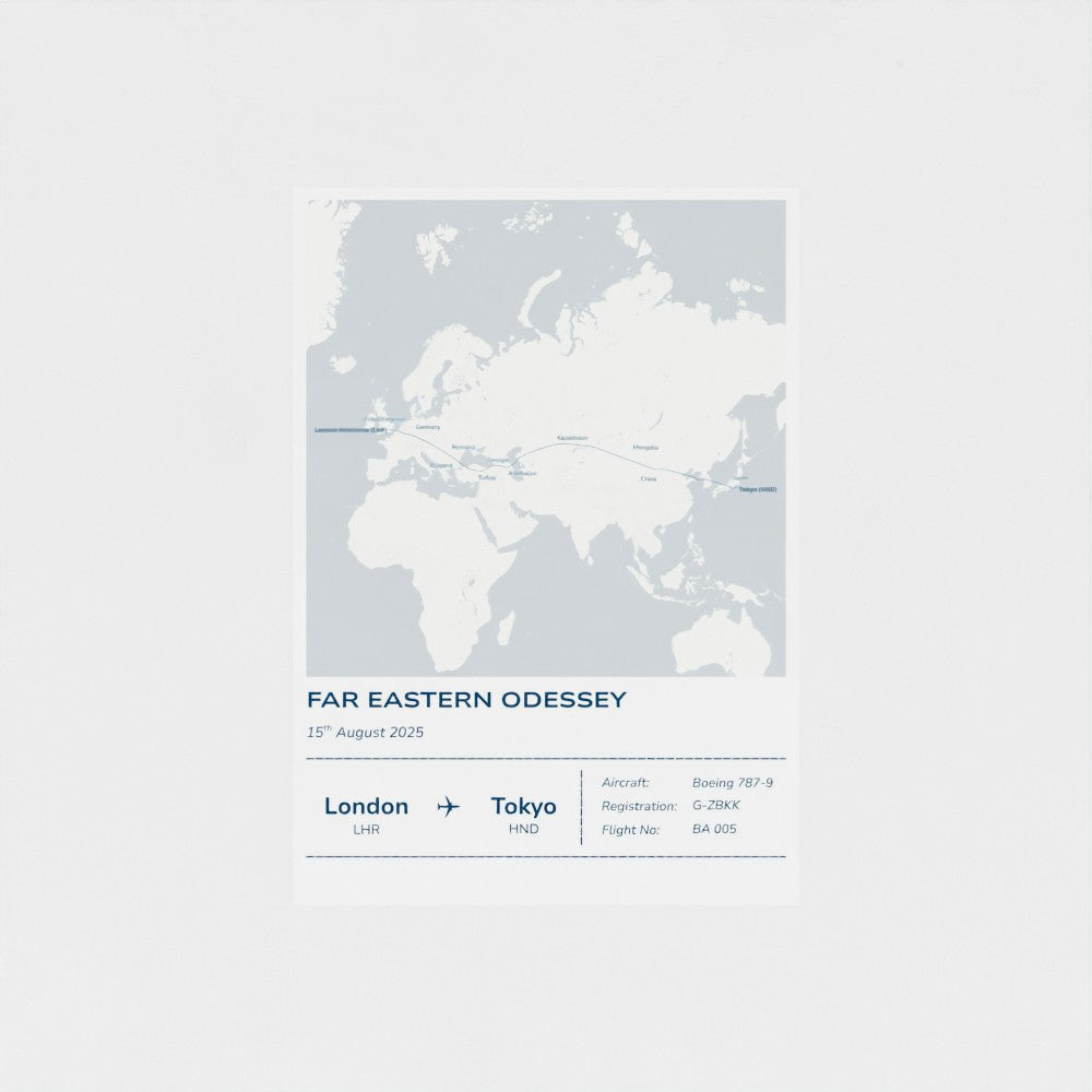 Custom Flight Path Map – Aviation Edition