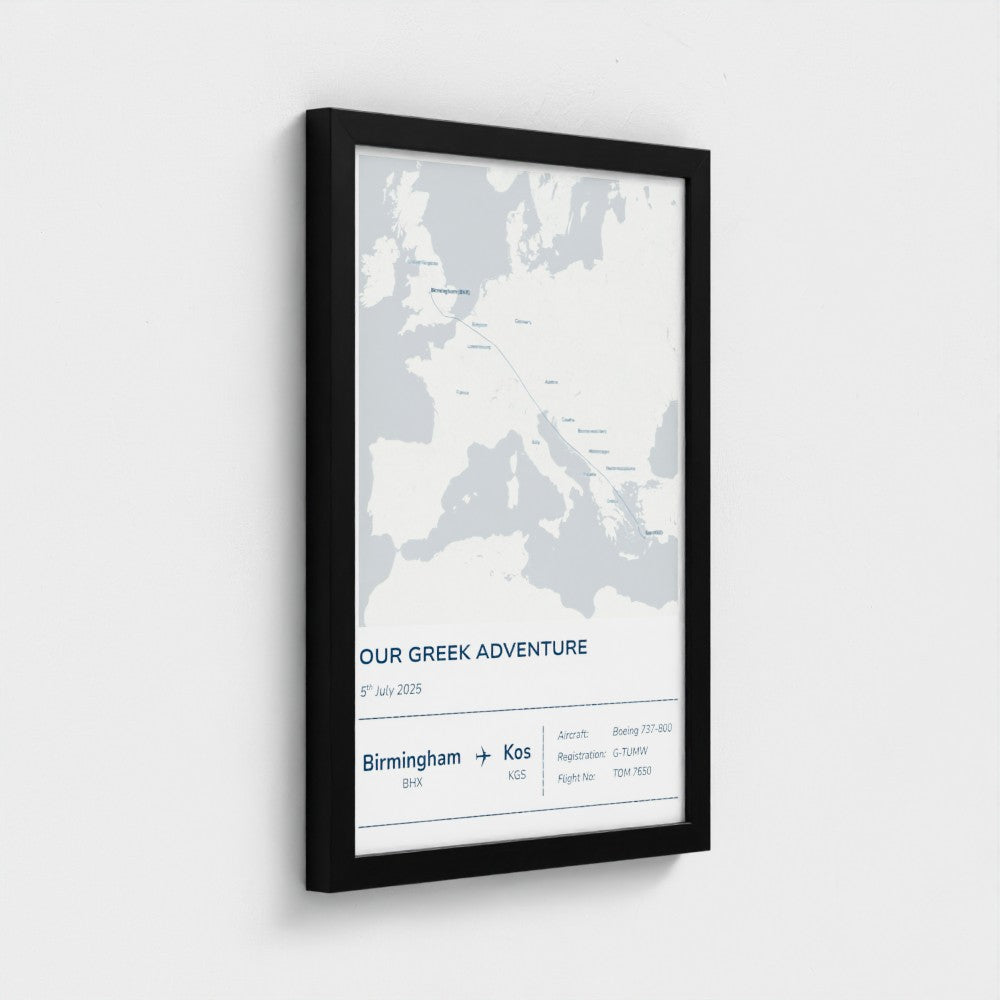 Custom Flight Path Map – Aviation Edition