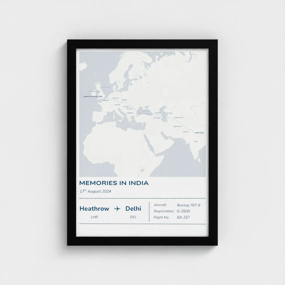Example long-haul Stories Mapped poster and mockup