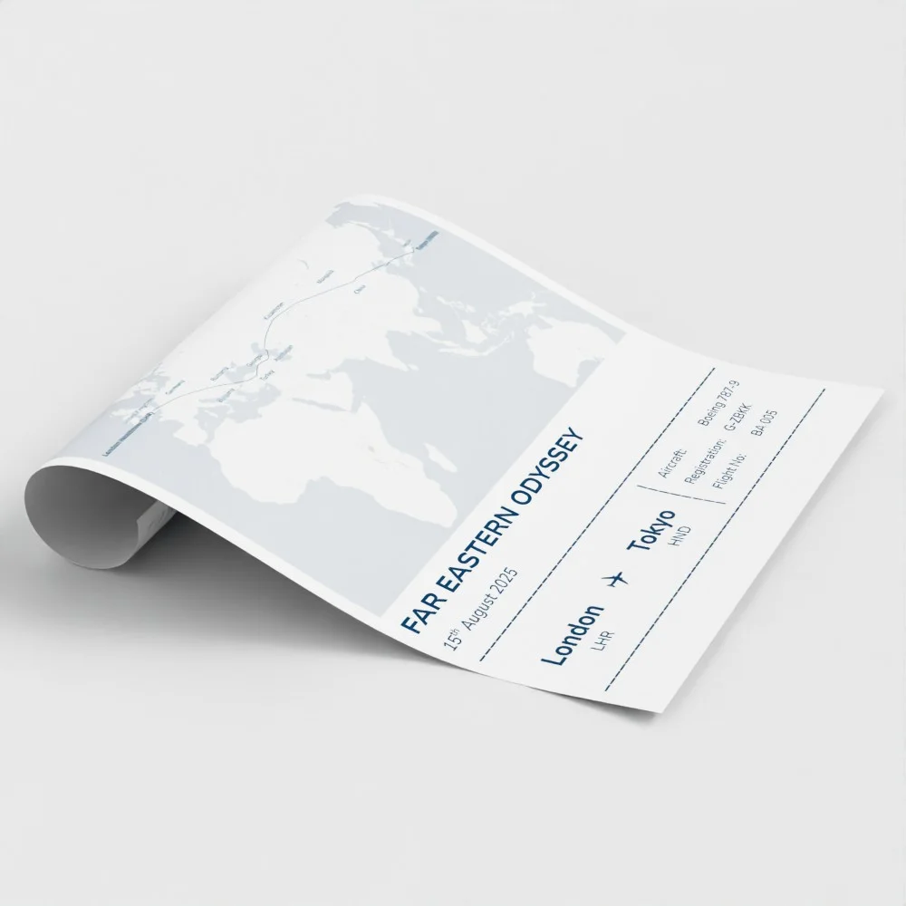 Large unframed Stories Mapped print rolled